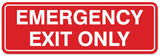 Signs ByLITA Standard Emergency Exit Only Sign - Easy Installation | Durable Wall or Door