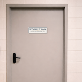 Standard Plus Network / IT Room — Authorized Personnel Only — Wall or Door Sign | Specialist Room - Sign