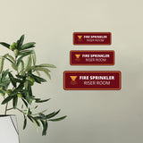 Standard Plus Fire Sprinkler Riser Room Door or Wall Sign | Business and Workplace Safety Signage