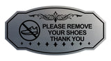 Victorian Please Remove Your Shoes Thank You (Sneaker) Wall or Door Sign