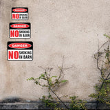 Classic Framed Plus Danger No Smoking In Barn Door or Wall Sign | Farm/Barn Warning Signage
