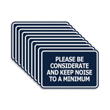 Signs ByLITA Classic Framed, Please Be Considerate and Keep Noise to a Minimum Wall or Door Sign (Multipacks)