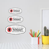 Victorian Plus We're on a Diet No Dessert Until Further Notice Wall or Door Sign | Neutral