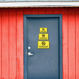 Classic Framed Plus Children Must Not Play In This Area Wall or Door Sign | Children Safety Sign