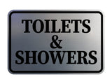 Classic Framed Toilets & Showers Wall or Door Sign