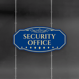 Victorian Plus Security Office Wall or Door Sign | Legal and Courtroom Decoration