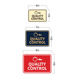 Signs ByLITA Classic Framed Quality Control Wall or Door Sign
