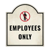 Employees Only' Headstone - Wall or Door Signs ? Access & Control Sign