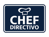 Signs ByLITA Classic Framed Chef Directivo Door or Wall Sign