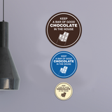 Signs ByLITA Circle Keep A Bar Of Good Chocolate In The House Wall or Door Sign