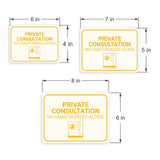 Classic Framed Plus Private Consultation – No Unauthorized Access Door or Wall Sign | Hygiene and Safety Signage