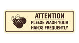 Standard Attention Please Wash Your Hands Sign