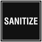 Signs ByLITA Square Sanitize Sign - Easy Installation | Durable Material