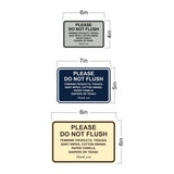 Signs ByLITA Classic Framed, Please Do Not Flush Feminine Products, Tissues, Baby Wipes, Cotton Swabs, Paper Towels, Diapers or Trash. Thank you, Wall or Door Sign