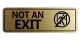 Standard NOT an EXIT (Stick Man) Wall or Door Sign