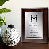 Instructor or Mentor Recognition Customizable Award Plaque | Achievement and Service Personalizable Plaques