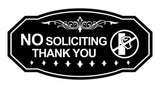 Victorian NO Soliciting Thank You (Knocking Hand) Wall or Door Sign