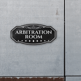 Victorian Plus Arbitration Room Wall or Door Sign | Legal and Courtroom Decoration