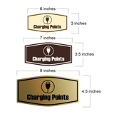 Fancy Charging Points Wall or Door Sign