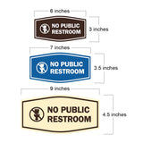 Signs ByLITA Fancy No Public Restroom Toilet Graphic Wall or Door Sign
