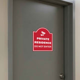 Private Residence Do Not Enter' Headstone - Wall or Door Signs ? Access & Control Sign