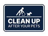 Signs ByLITA Classic Framed Clean up After Your Pets Wall or Door Sign