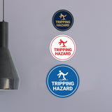 Circle Tripping Hazard Wall or Door Sign