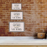 Classic Framed Plus A Gentleman’s Sport, a Lady’s Victory Door or Wall Sign | Motivational Decor