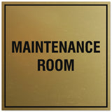 Signs ByLITA Square Maintenance Room Sign - Easy Installation | Durable Material