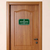 Notched Standard 'Restrooms Are For Customers Only Wall or Door Sign