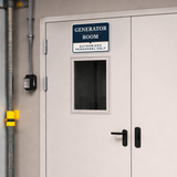 Classic Framed Plus Generator Room — Authorized Personnel Only — Wall or Door Sign | Specialist Room - Sign