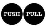 2" Round Push Pull Door Signs (Multipacks)