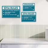 Classic Framed Plus Gym Rules Re-Rack Your Weights Wipe Down Your Machine Get Out Of My Way Door or Wall Sign | Gym Etiquette Signage
