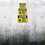 Classic Framed Plus Caution: Equipment Subject to Lockout Procedures Door or Wall Sign | Miscellaneous Warning Signs - Industrial & Construction