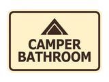 Signs ByLITA Classic Framed Camper Bathroom Wall or Door Sign