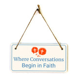 Signs ByLITA Place of Worship Room Signs 5x10 Hanging Plus Wall or Door Sign