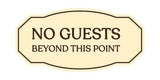 Signs ByLITA Victorian No guests Beyond This Point Business Wall or Door Sign
