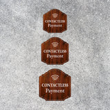 Heritage Plus Contactless Payment Wall or Door Sign | Public Spaces Signage