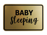 Signs ByLITA Classic Framed Baby Sleeping Wall or Door Sign