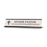 Church Leader Role and Titles 2 x 10" Desk Sign with Aluminium Frame