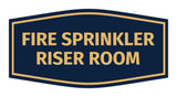 Signs ByLITA Fancy Fire Sprinkler Riser Room Sign | Durable Plastic | Vibrant Colors | Powerful Foam Tape