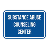 Classic Framed Plus Substance Abuse Counseling Centers Door or Wall Sign | Medical Specialism Rooms