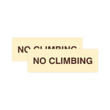 Signs ByLITA Basic No Climbing Sign | Easy No-Tool Installation | Powerful Foam Tape