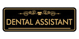 Signs ByLITA Standard Dental Assistant Tooth Graphic Dentist Office Decor Wall or Door Sign
