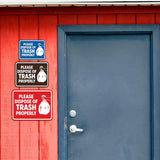 Signs ByLITA Classic Framed Please Dispose Of Trash Properly Wall or Door Sign