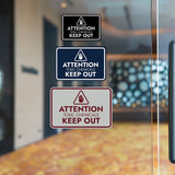 Signs ByLITA Classic Framed Attention: Toxic Chemicals - Keep Out Door or Wall Sign Easy Installation | Health And Safety | Building And Warning Signs