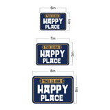Classic Framed Plus This Is Our Happy Place Wall or Door Sign | Funny Home Decor