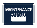 Classic Framed Maintenance Wall or Door Sign