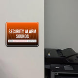 Classic Framed Plus Security Alarm Sounds When Unauthorized Entry is Detected Door or Wall Sign | Surveillance & Alarm Systems