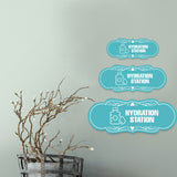 Designer Plus Hydration Station Wall or Door Sign | Business & Public Signage